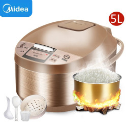 Cuiseur à riz Midea : grande capacité de 5 L, cuisson intelligente et facile
